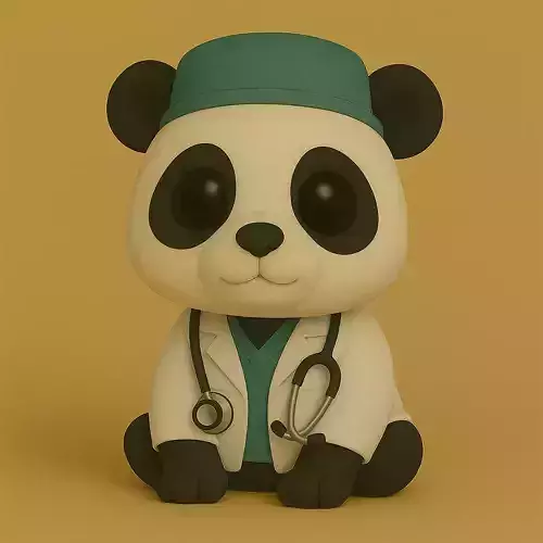 Panda Veterinario Pop STL
