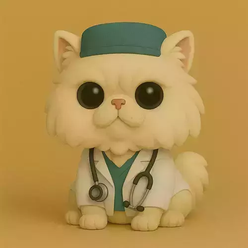 Gato Persa Veterinario Pop STL