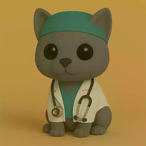 Gato Korat Veterinario Pop STL