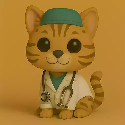 Gato Bengali Veterinario Pop STL