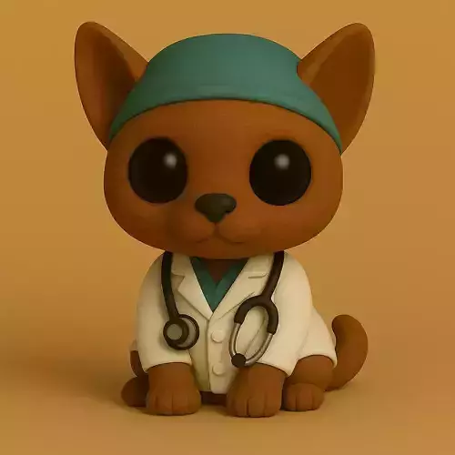 Gato Abisinio Veterinario Pop STL