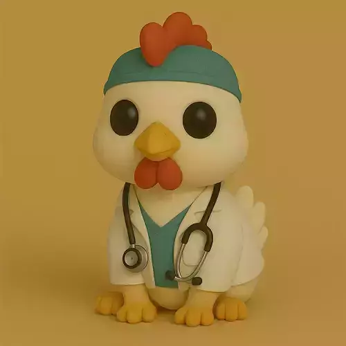 Gallina Veterinario Pop STL