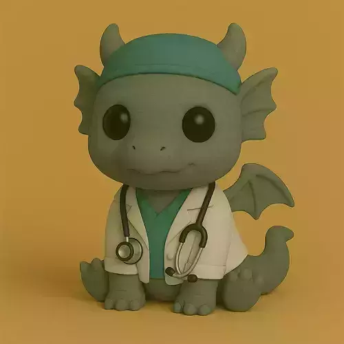 Dragon Veterinario Pop STL