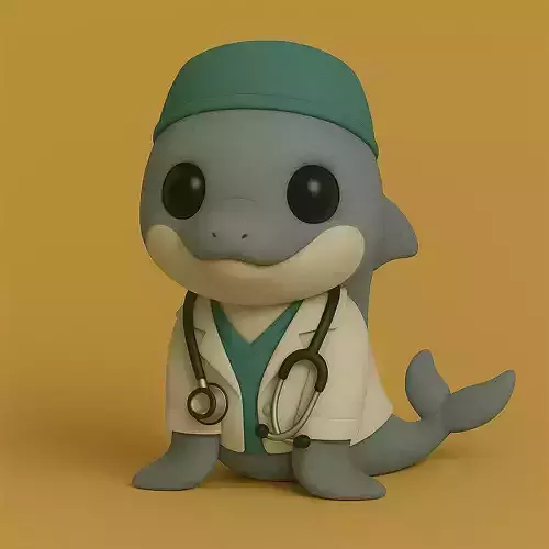Delfin Veterinario Pop STL