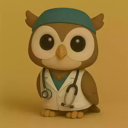 Buho Veterinario Pop STL