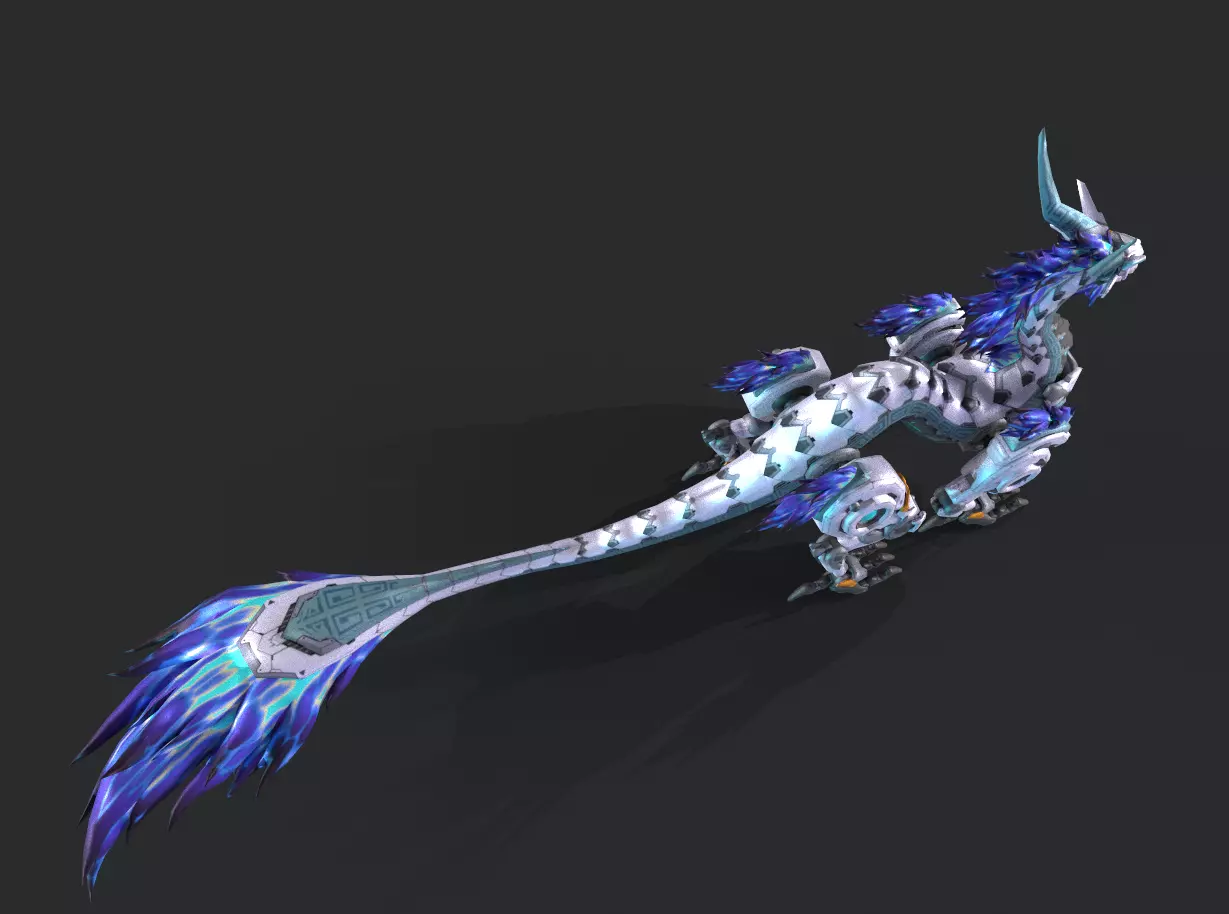 Mecha Tyrannosaurus Low-poly 3D model_19