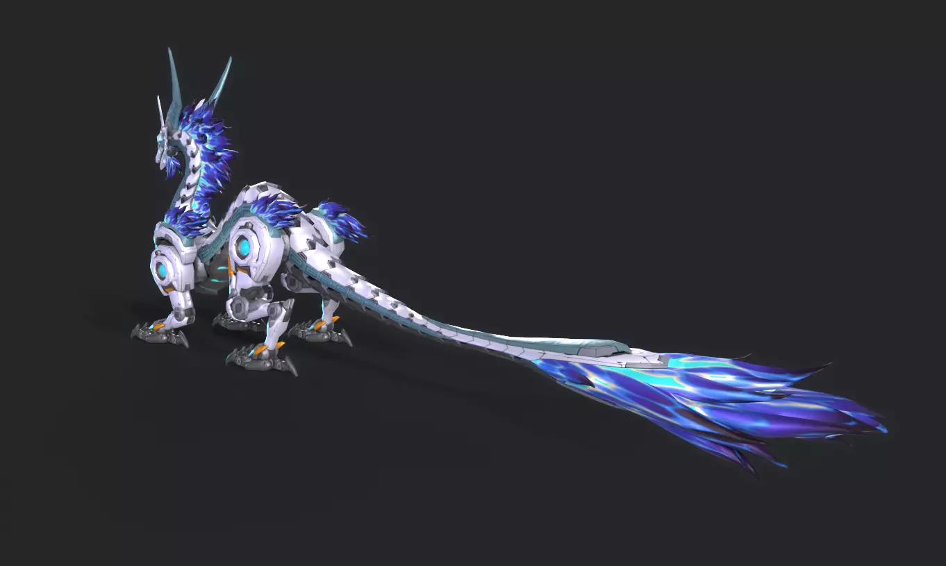 Mecha Tyrannosaurus Low-poly 3D model_14