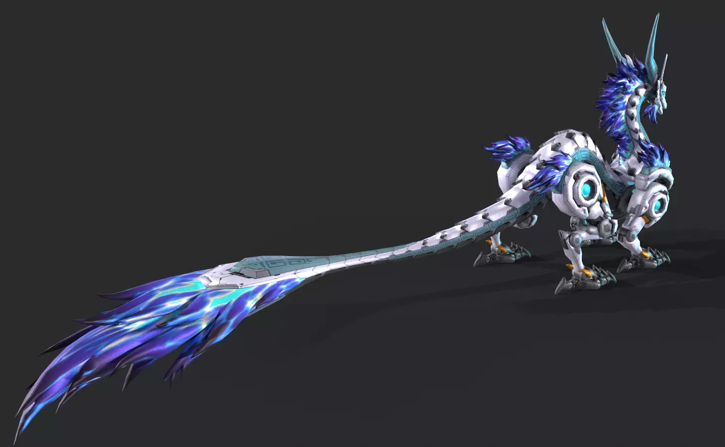 Mecha Tyrannosaurus Low-poly 3D model_18