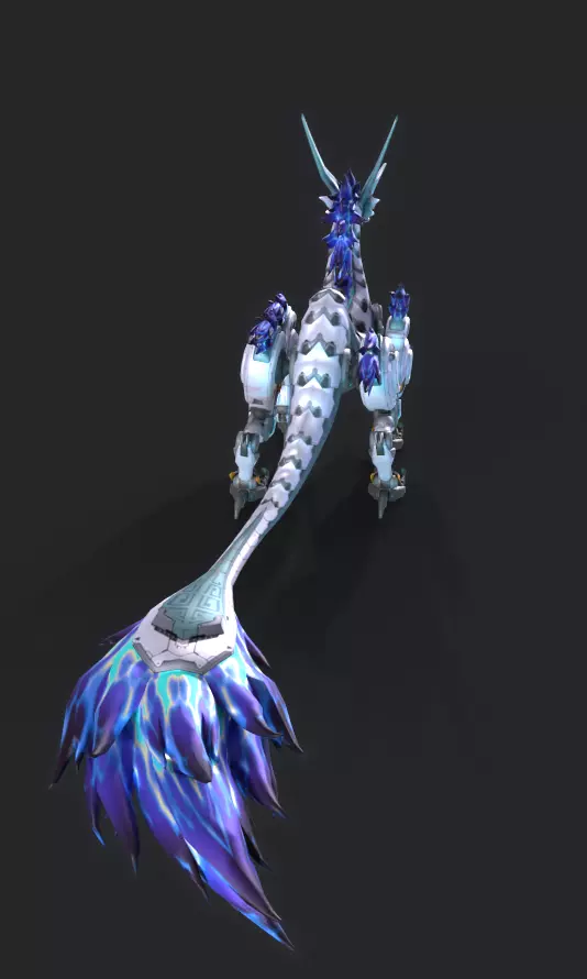 Mecha Tyrannosaurus Low-poly 3D model_22