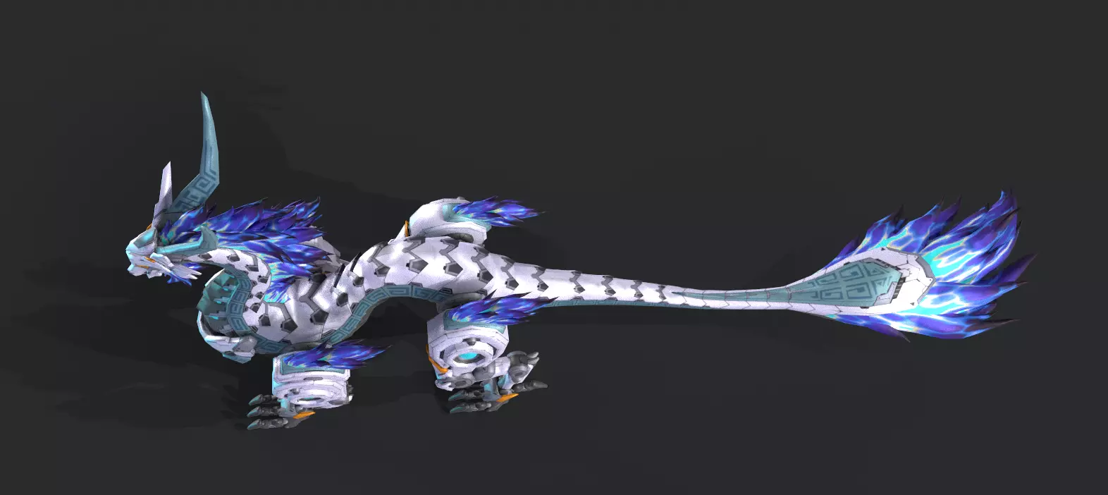 Mecha Tyrannosaurus Low-poly 3D model_16