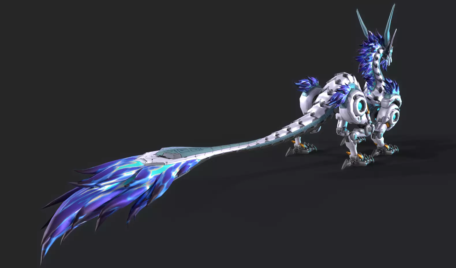 Mecha Tyrannosaurus Low-poly 3D model_13