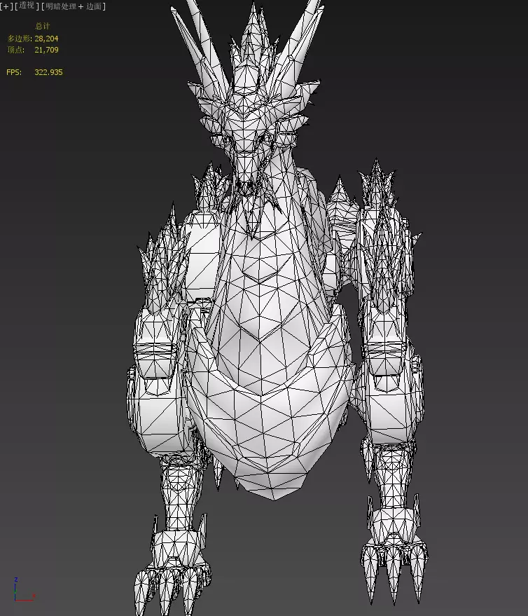 Mecha Tyrannosaurus Low-poly 3D model_38