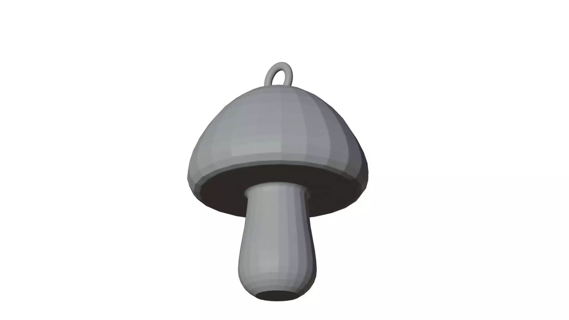 Mushroom Hanging Christmas Tree Ornament  3D Print Ready 3D print model_4