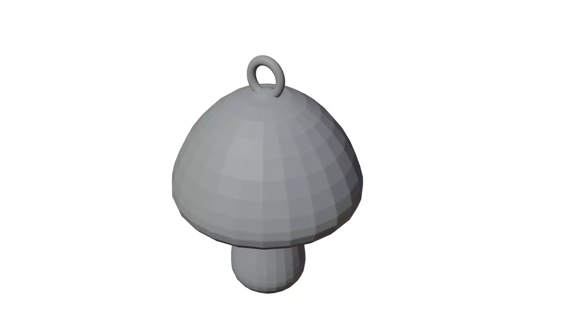 Mushroom Hanging Christmas Tree Ornament  3D Print Ready 3D print model_0