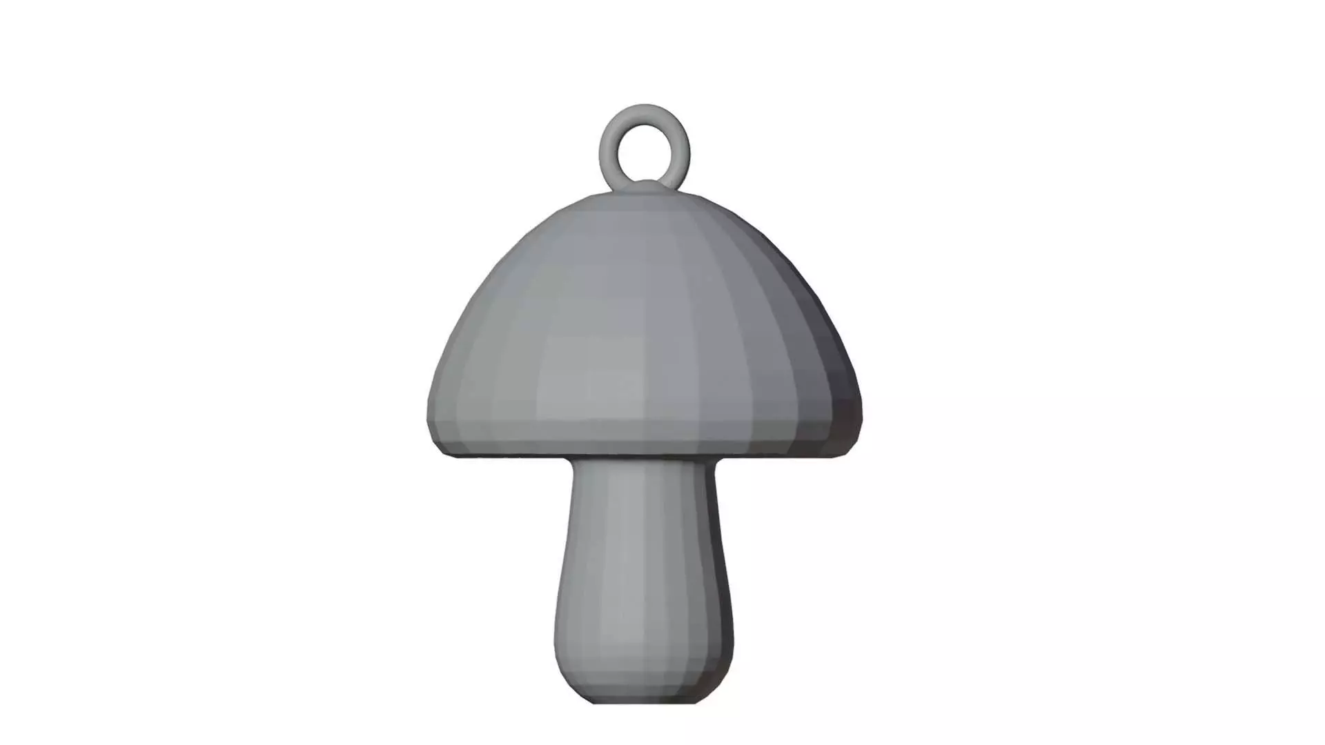 Mushroom Hanging Christmas Tree Ornament  3D Print Ready 3D print model_1