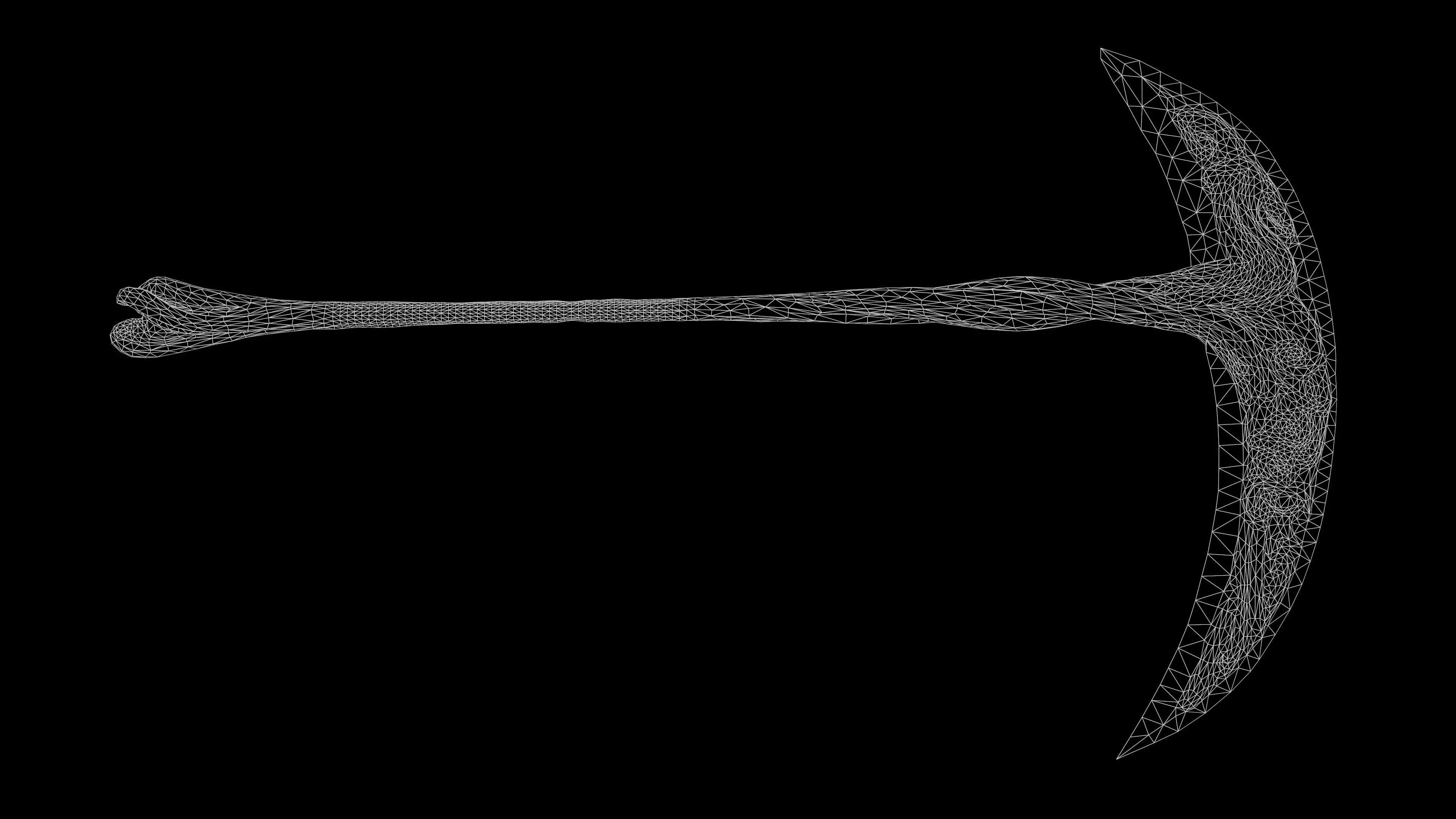 Scythe Melee Weapon Low-poly 3D model_9