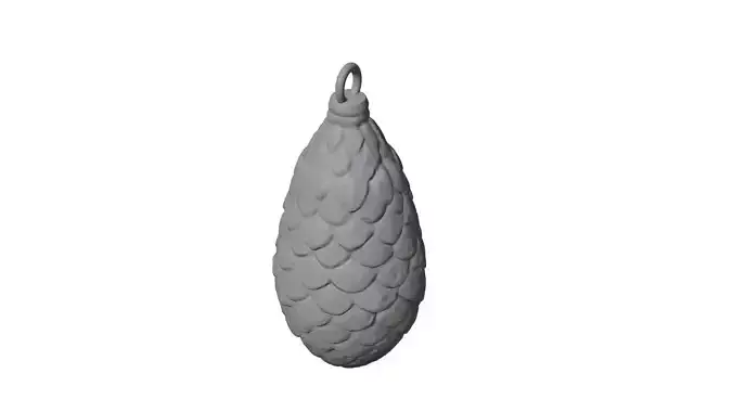Pine Cone Christmas Tree Ornament 3D Print Ready 3D print model Pine Cone Christmas Tree Ornament 3D Print Ready 3D print model
