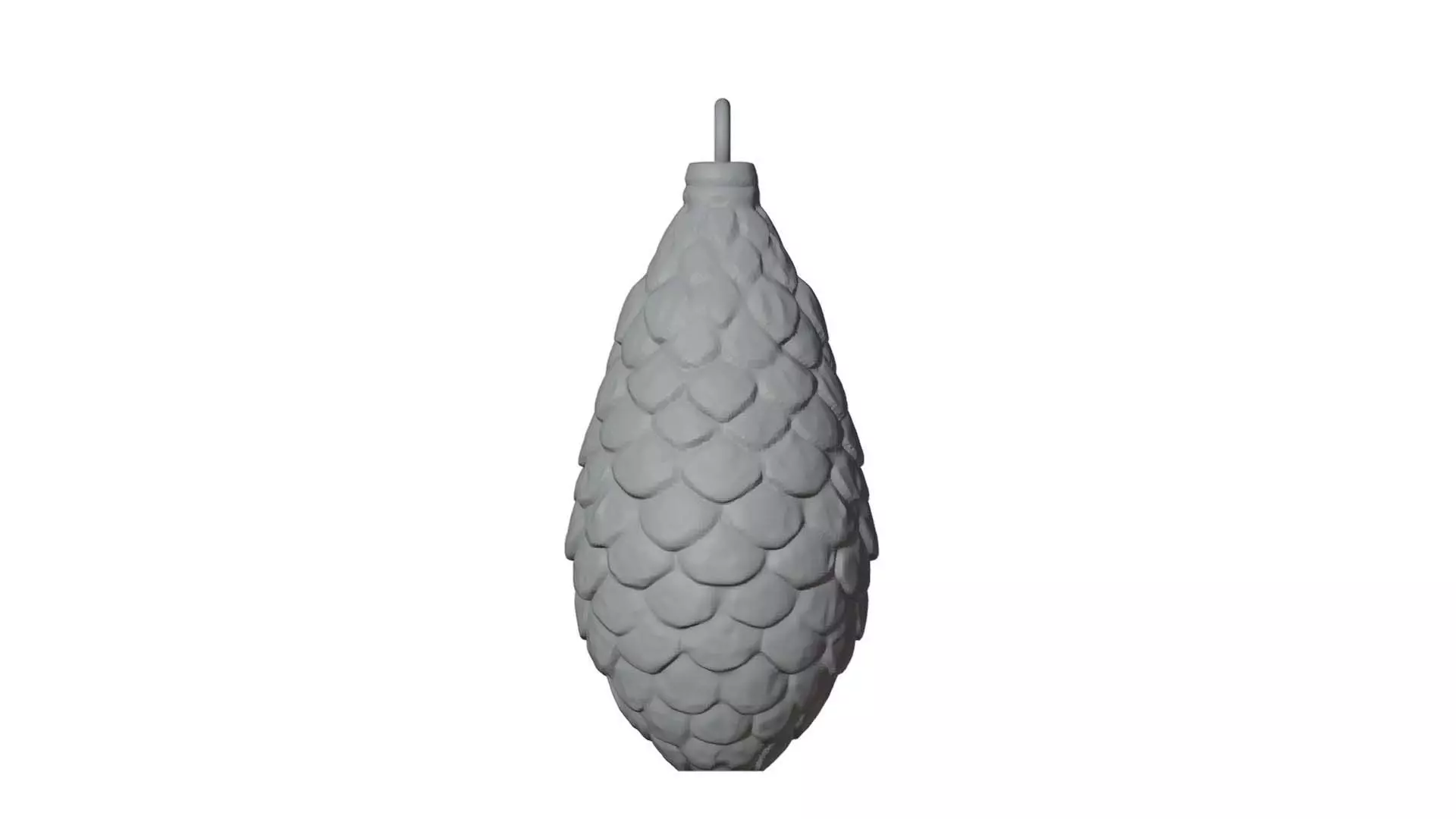 Pine Cone Christmas Tree Ornament 3D Print Ready 3D print model_1