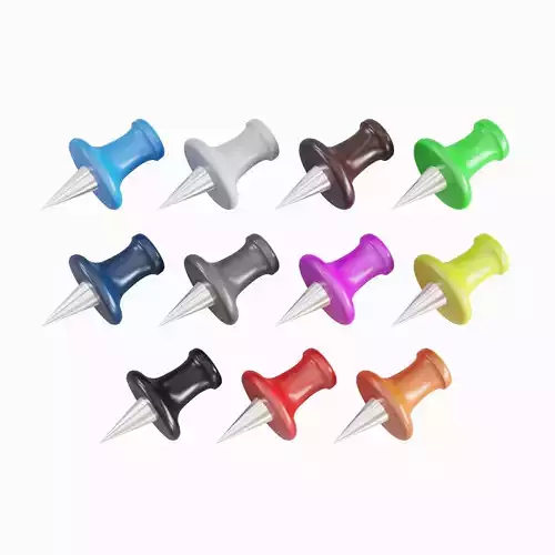 Pushpin Pack 3D Model Collection