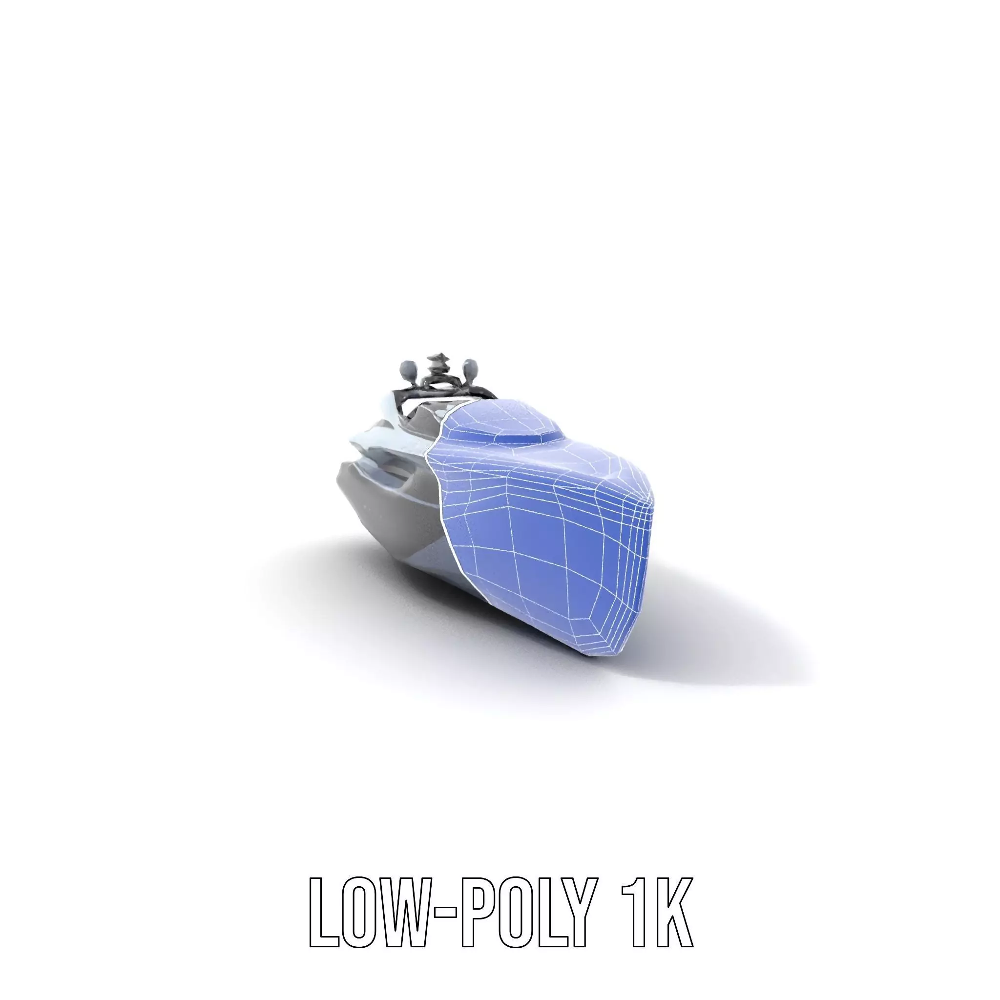 Sleek Yacht Luxury model pack Low-poly 3D model_23