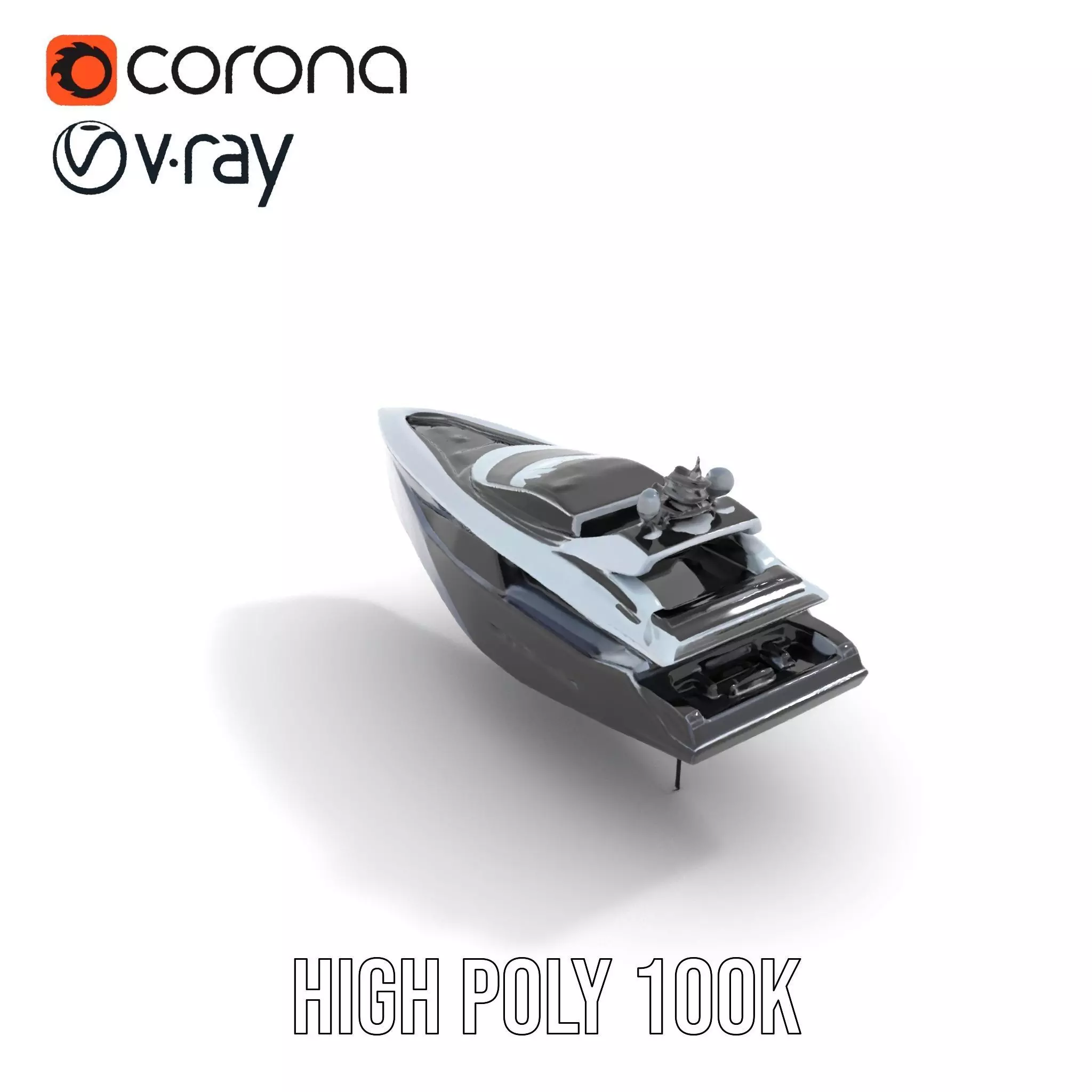 Sleek Yacht Luxury model pack Low-poly 3D model_21