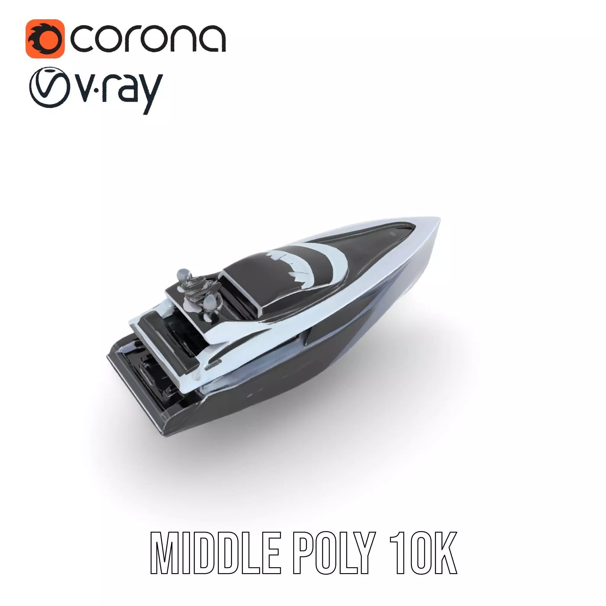 Sleek Yacht Luxury model pack Low-poly 3D model_12