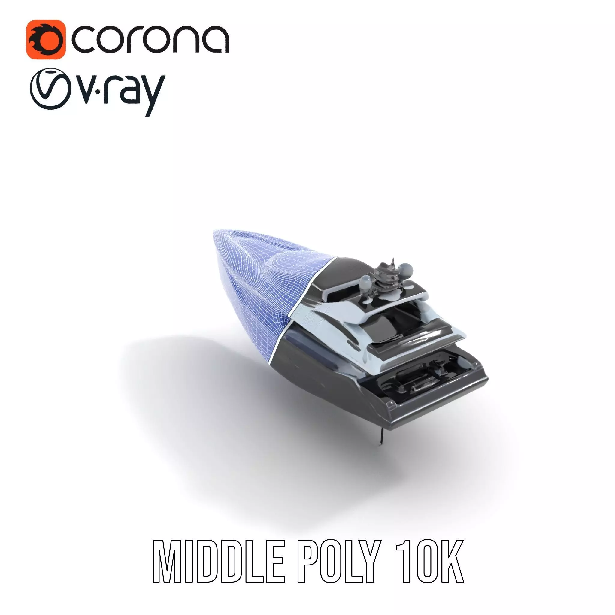 Sleek Yacht Luxury model pack Low-poly 3D model_30