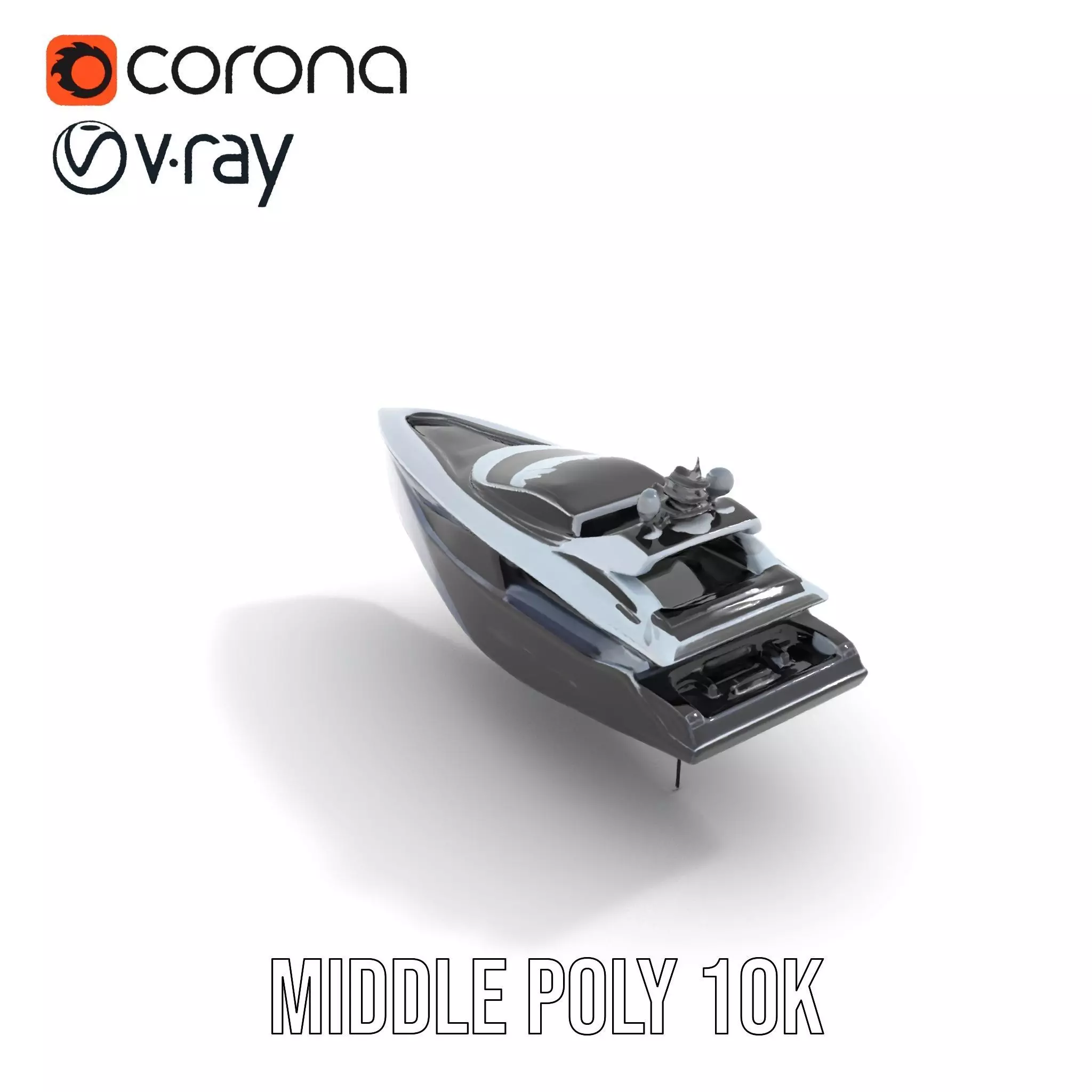 Sleek Yacht Luxury model pack Low-poly 3D model_6