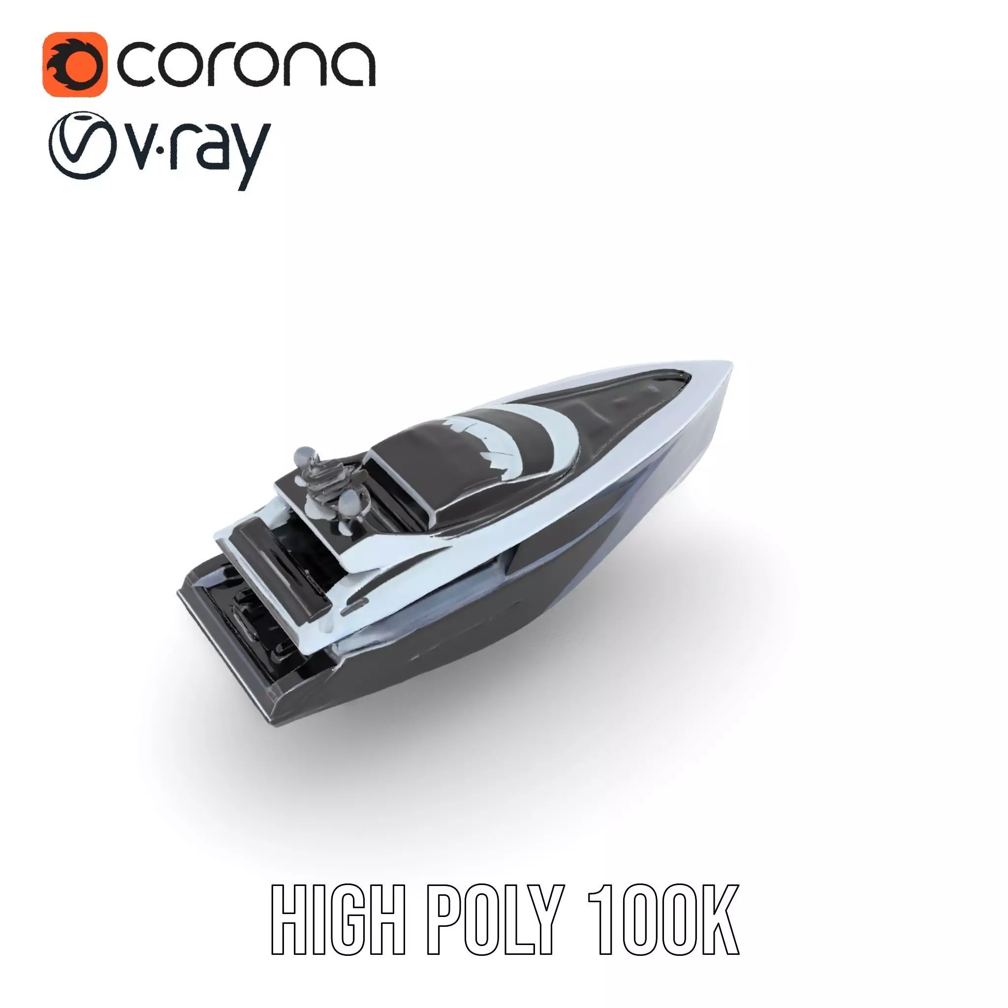 Sleek Yacht Luxury model pack Low-poly 3D model_18