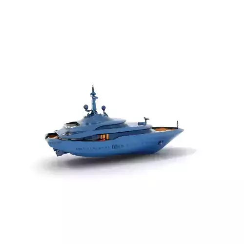 Sleek Luxury Yacht model pack Low-poly 3D model