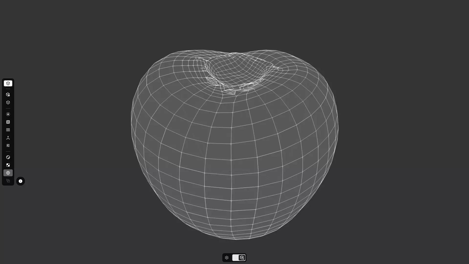 Persimmon Low-poly 3D model_2