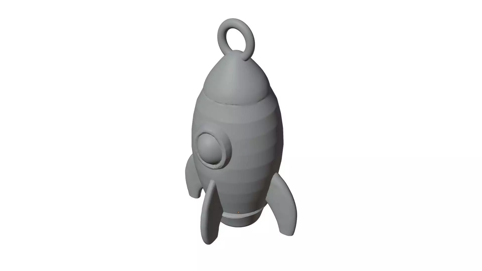 Rocket Christmas Tree Ornament 3D Print Ready 3D print model_0