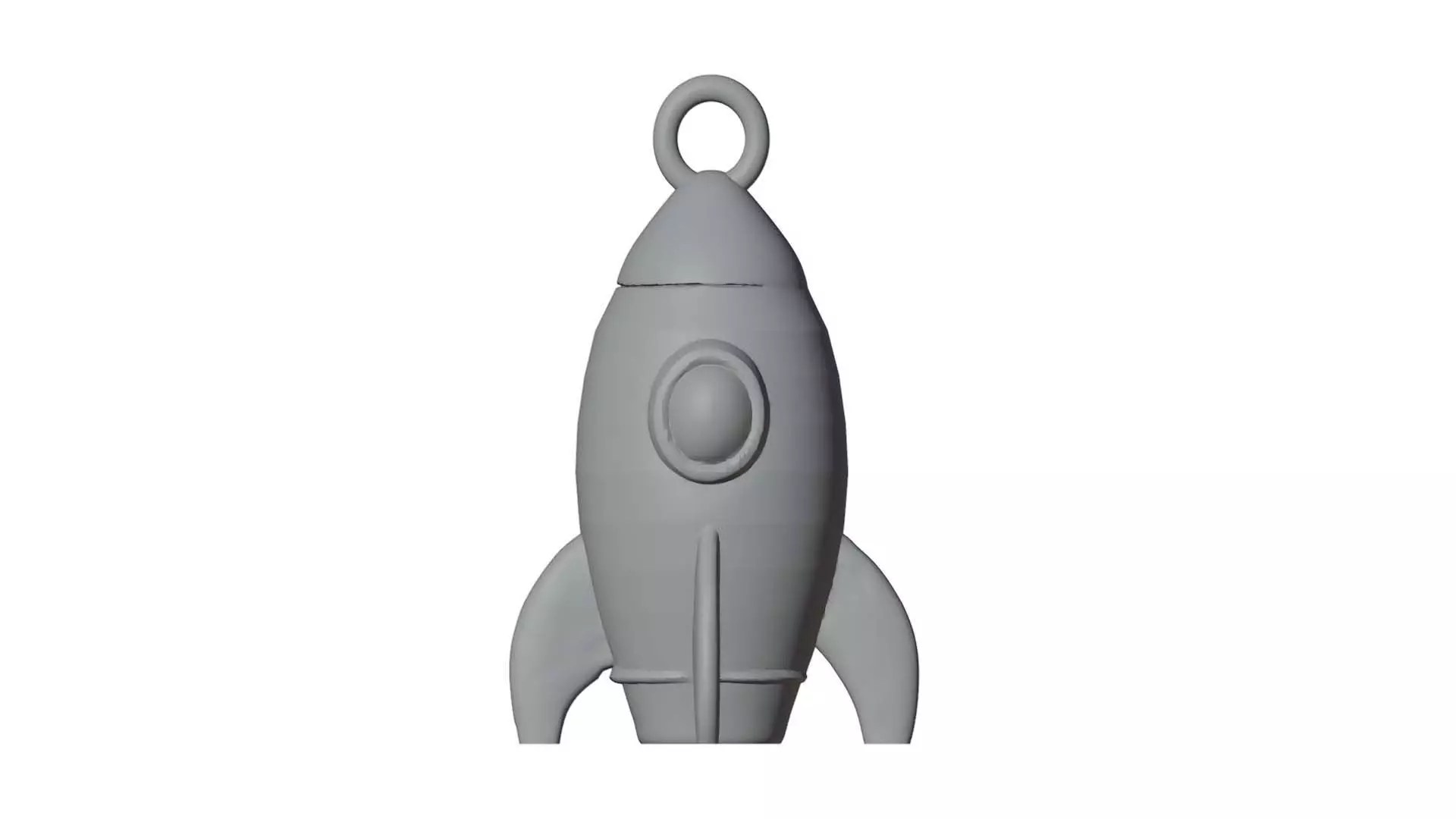 Rocket Christmas Tree Ornament 3D Print Ready 3D print model_1
