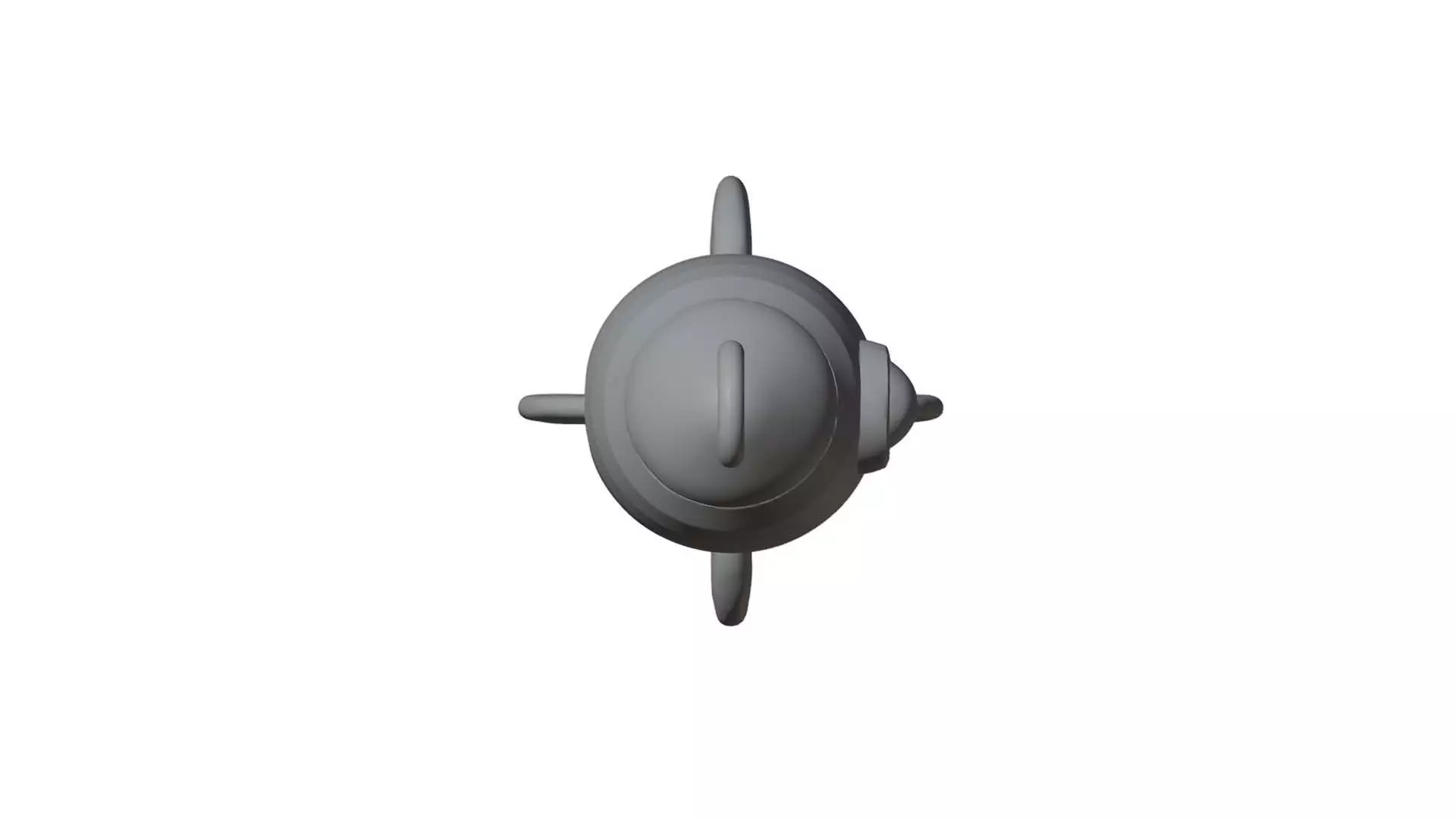 Rocket Christmas Tree Ornament 3D Print Ready 3D print model_3