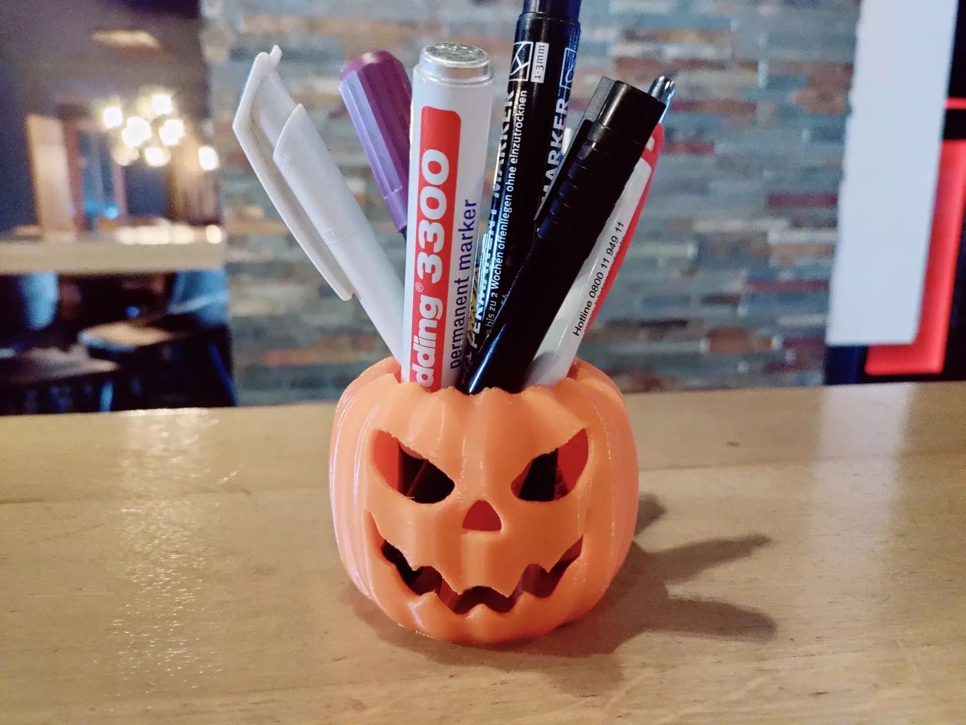 Jack o Lantern Pumpkin STL  3D print model_2