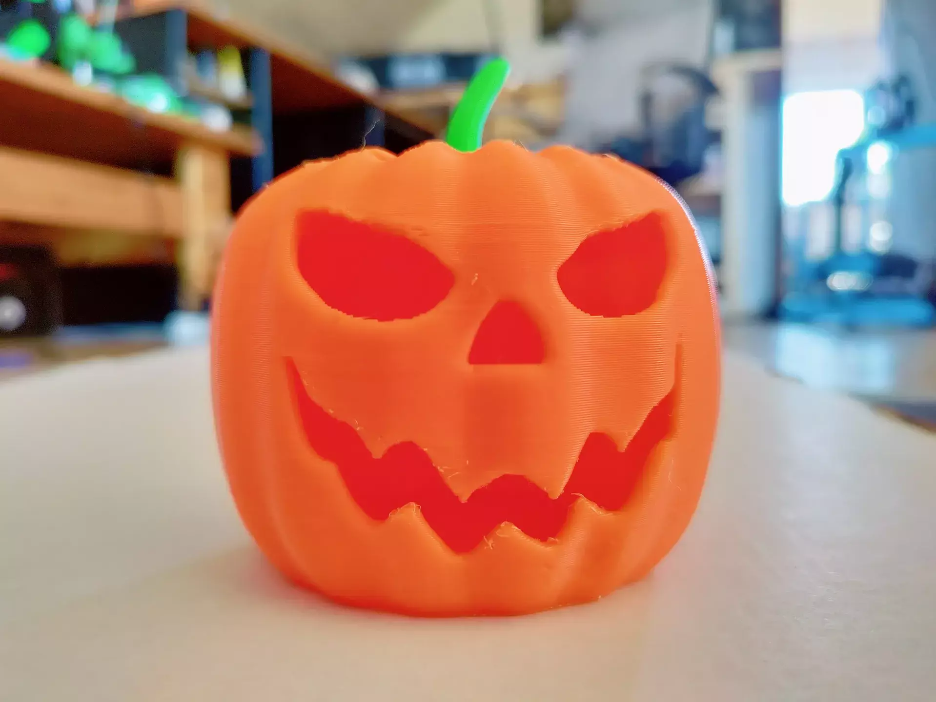 Jack o Lantern Pumpkin STL  3D print model_3