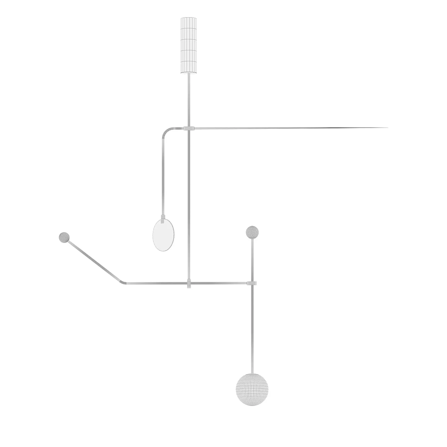 Mobile chandelier 6 3D model_3