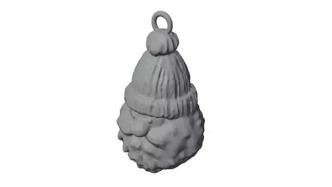 Santa Christmas Tree Ornament  3D Print Ready