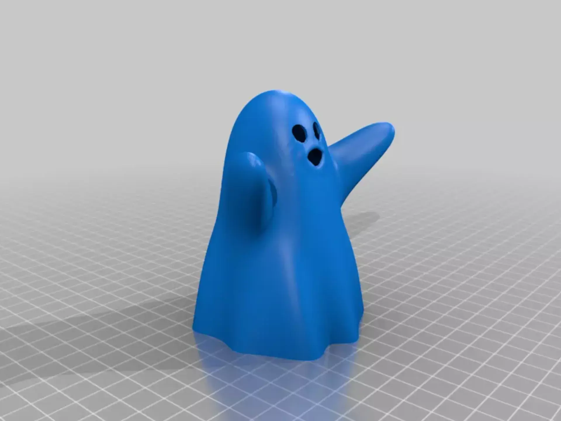 Cartoon Ghost STL Set 3D print model_9