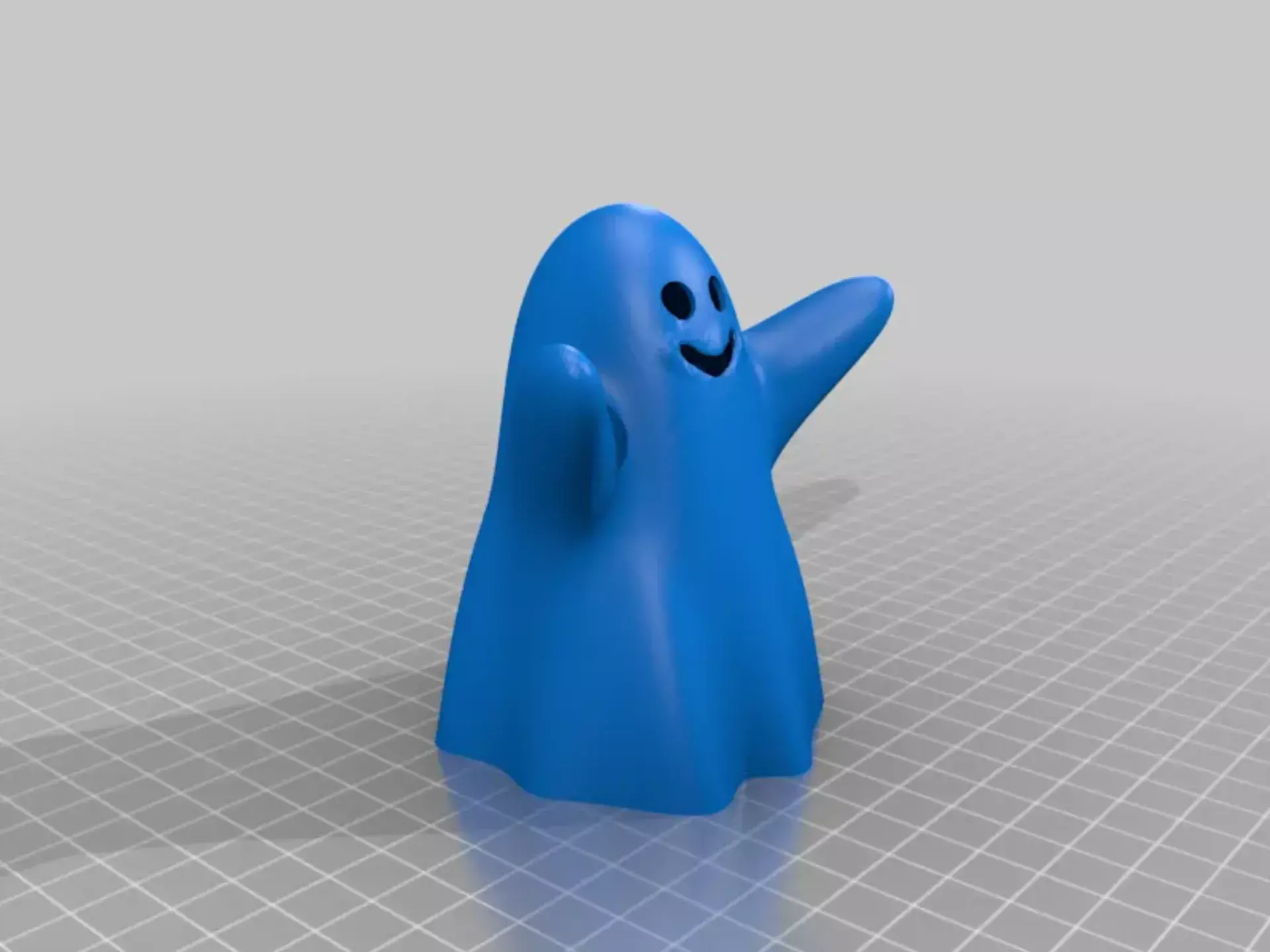 Cartoon Ghost STL Set 3D print model_7