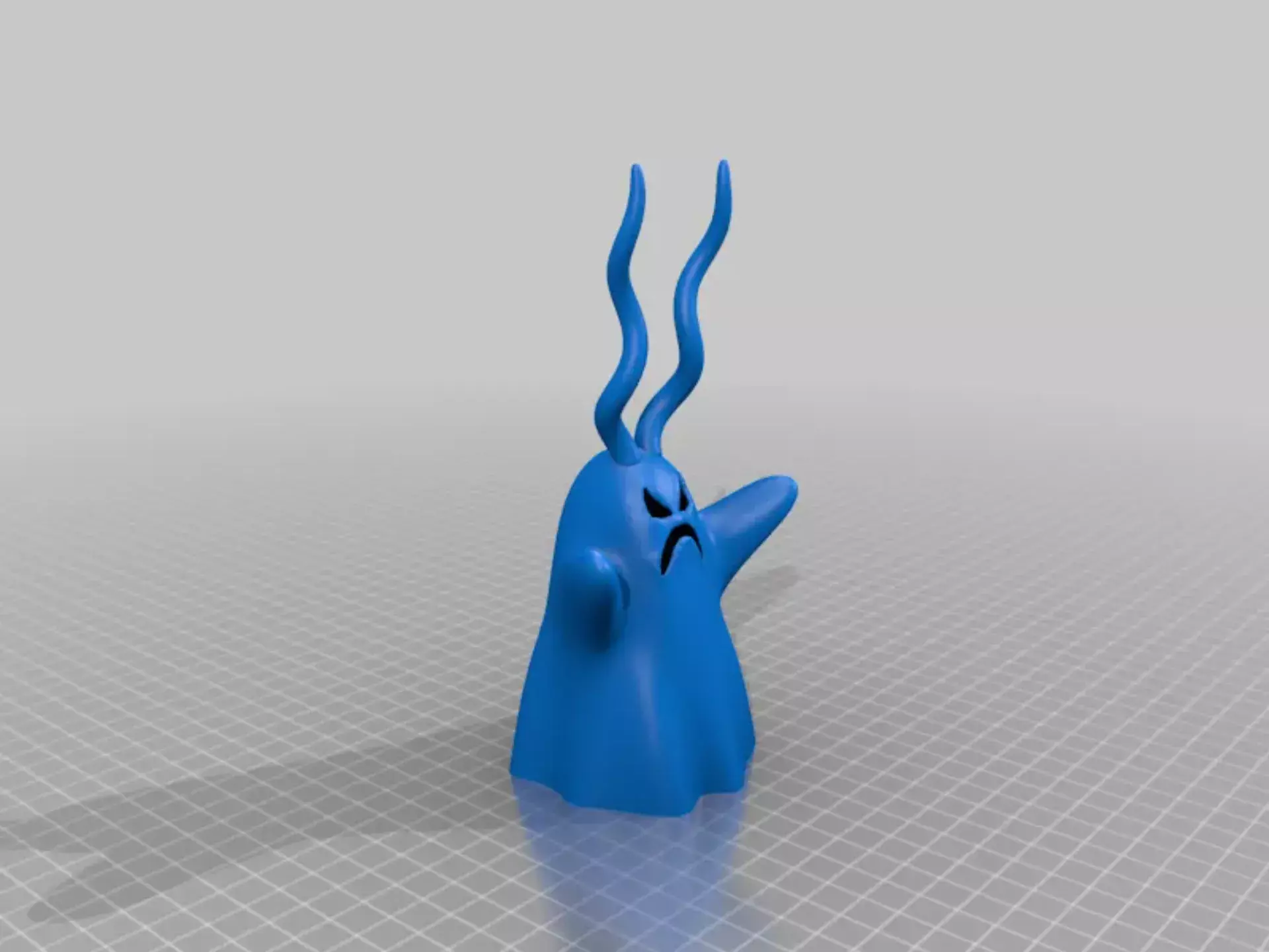 Cartoon Ghost STL Set 3D print model_2