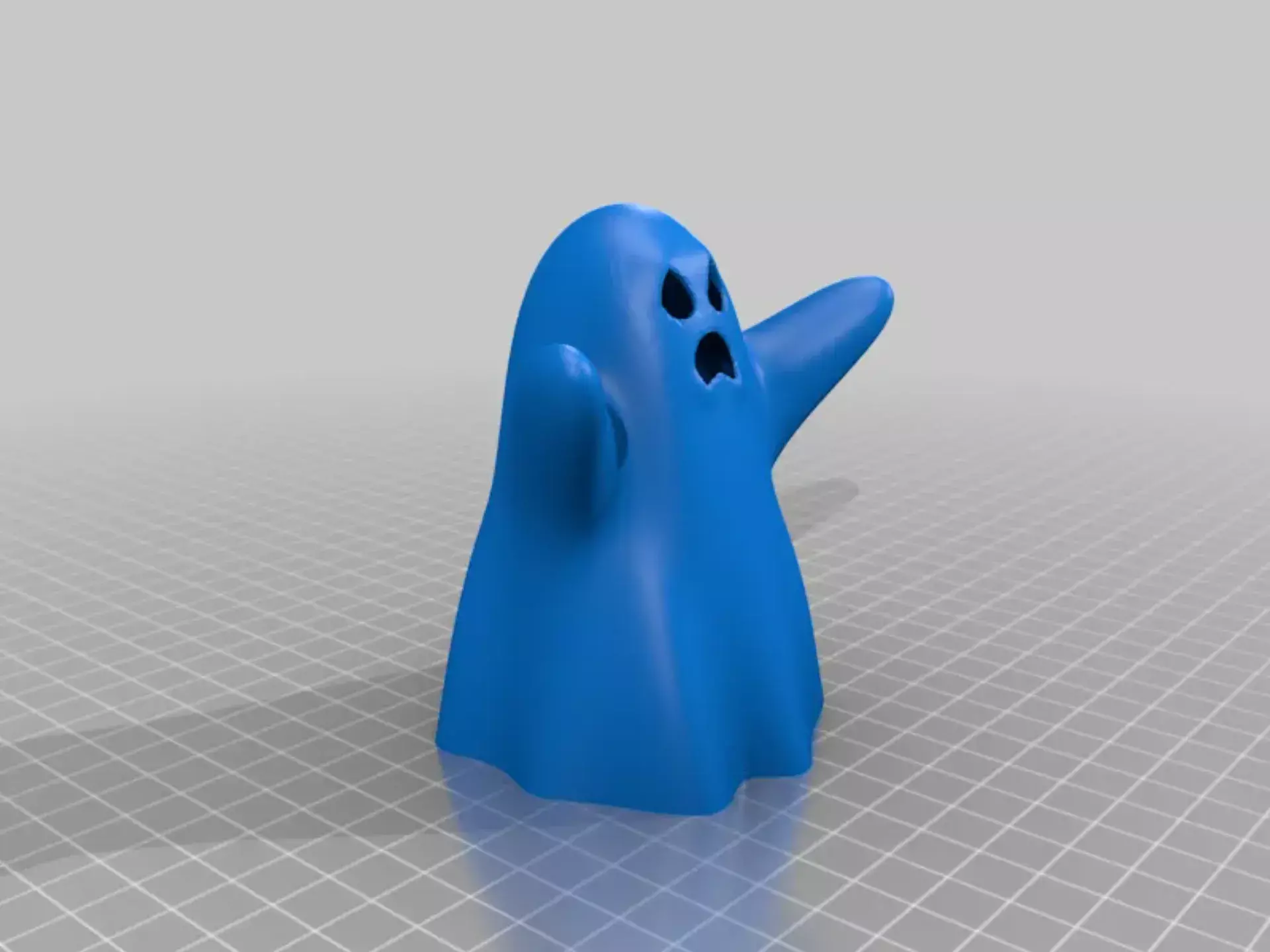 Cartoon Ghost STL Set 3D print model_5