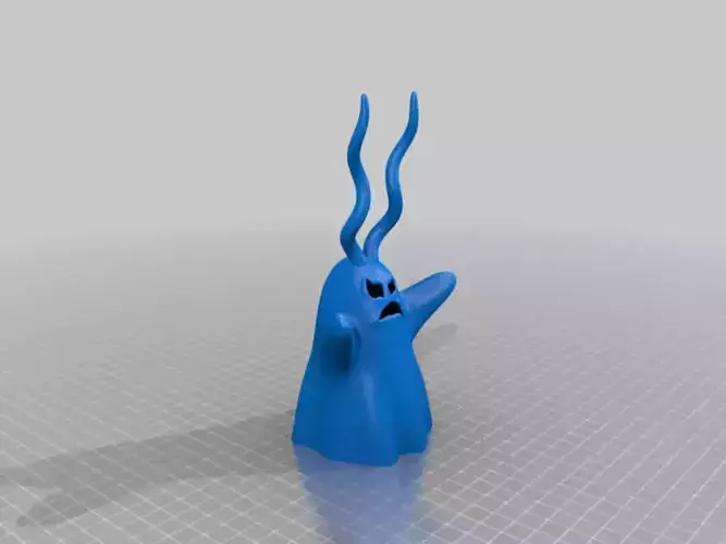 Cartoon Ghost STL Set 3D print model