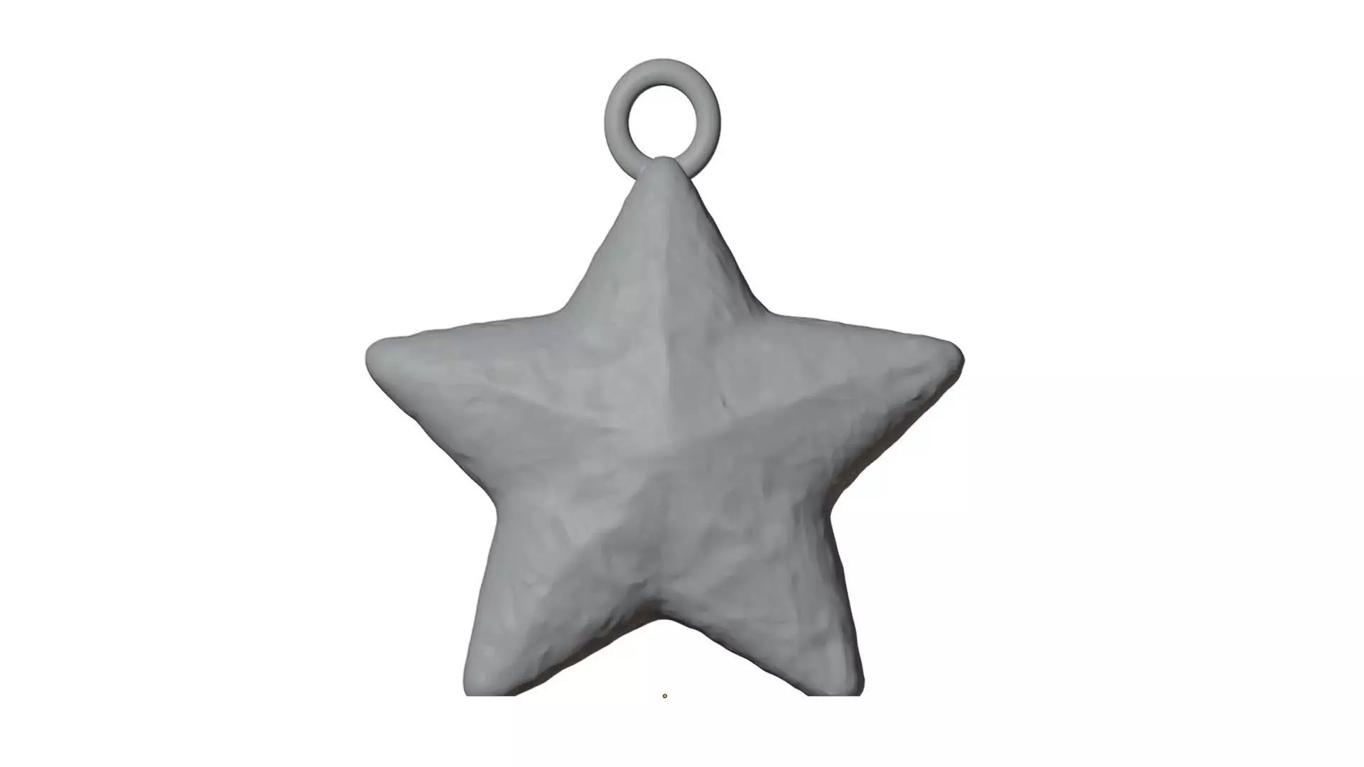 Star Christmas Tree Ornament  3D Print Ready 3D print model_1