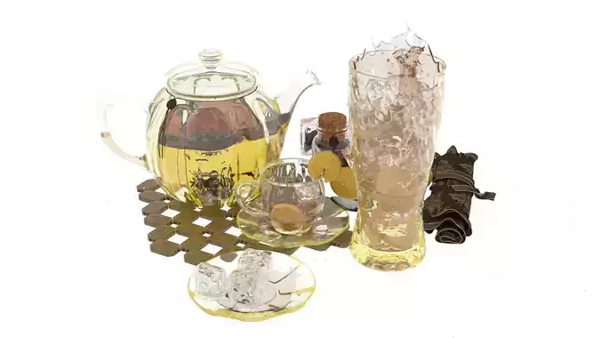 Teappt and Juice Set