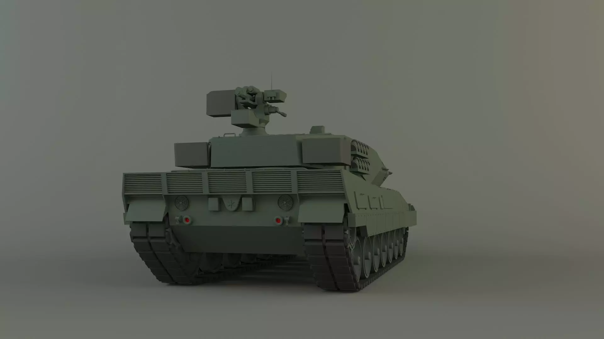 Leopard 2A6 military tank 3D model_2