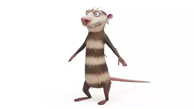 Crash - Ice Age Low-poly 3D model