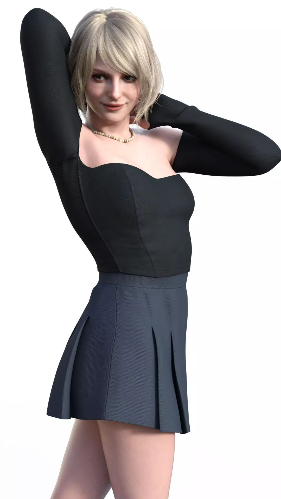 Ashley Graham Survivor and Strength in Resident Evil 3D print model_3