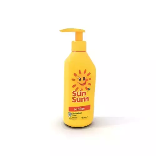 Sunny Lotion Bottle model pack Low-poly 3D model