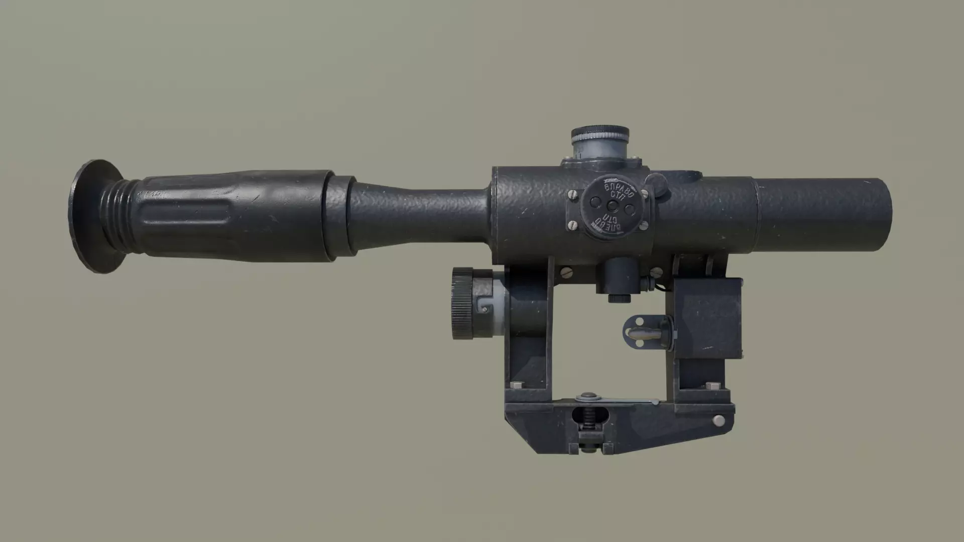PSO-1 Sniper Scope Low-poly Low-poly 3D model_4